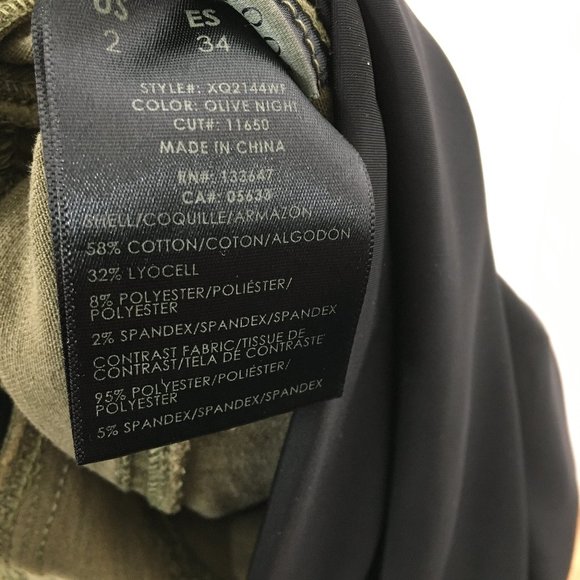 Liverpool Maternity Olive Denim Ankle Cargo Pants - Picture 9 of 9
